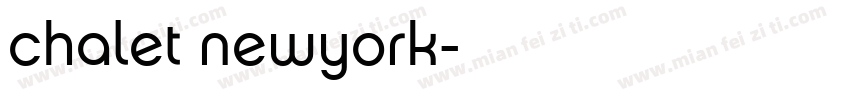 chalet newyork字体转换